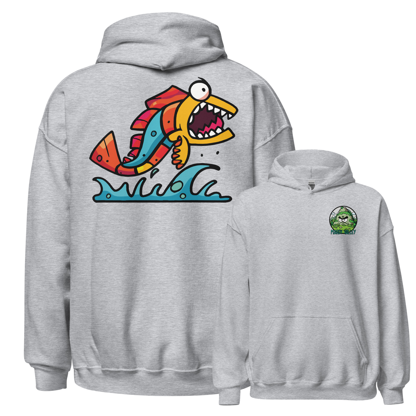 Fishy Two Hoodie (Back Print)